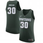 Men Michigan State Spartans NCAA #30 Marcus Bingham Green Authentic Nike Stitched College Basketball Jersey SV32K06CU